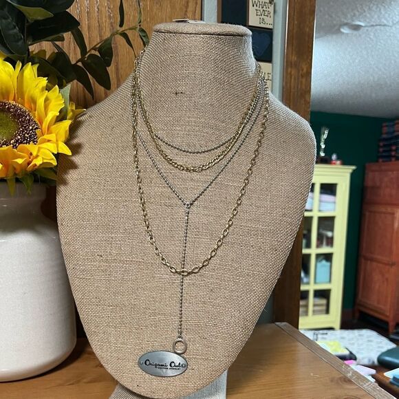 NWT Lucky Brand Gold Chain Necklace Worn Individually or layered. #LBNK7 - Picture 1 of 10
